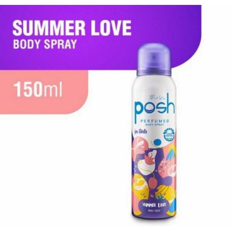 posh perfumed body spray summer love 150ml