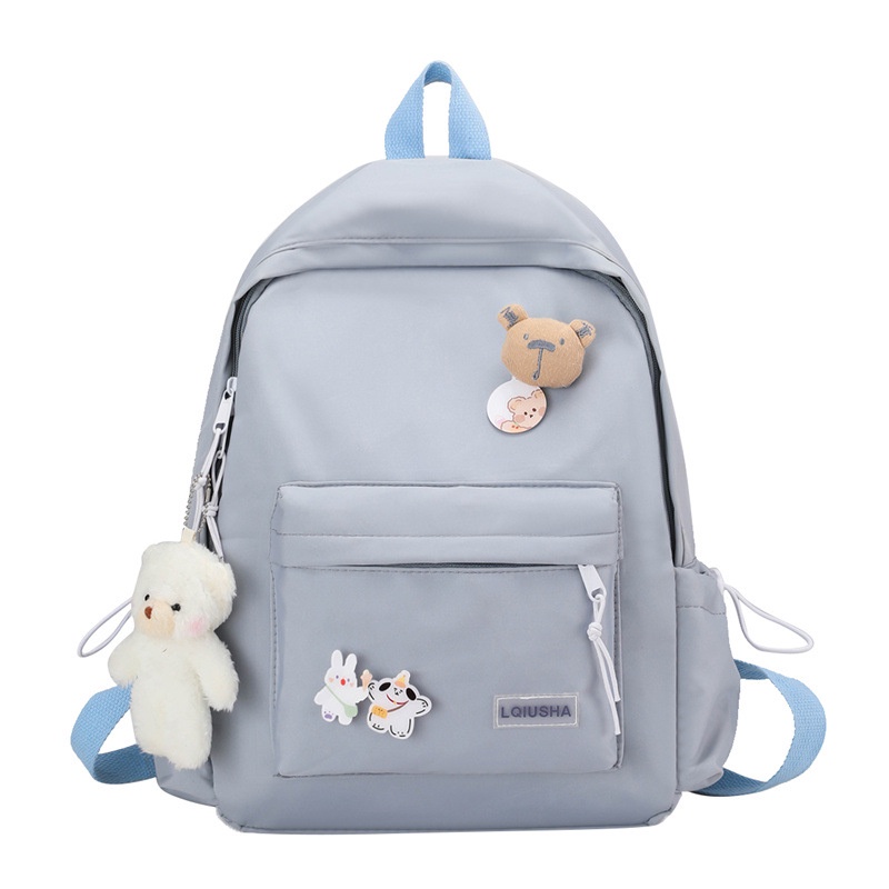 Tas Ransel Batam Wanita Korea Laptop BFK1019 Backpack Import Sekolah Kuliah Kerja Terbaru Tas Wanita