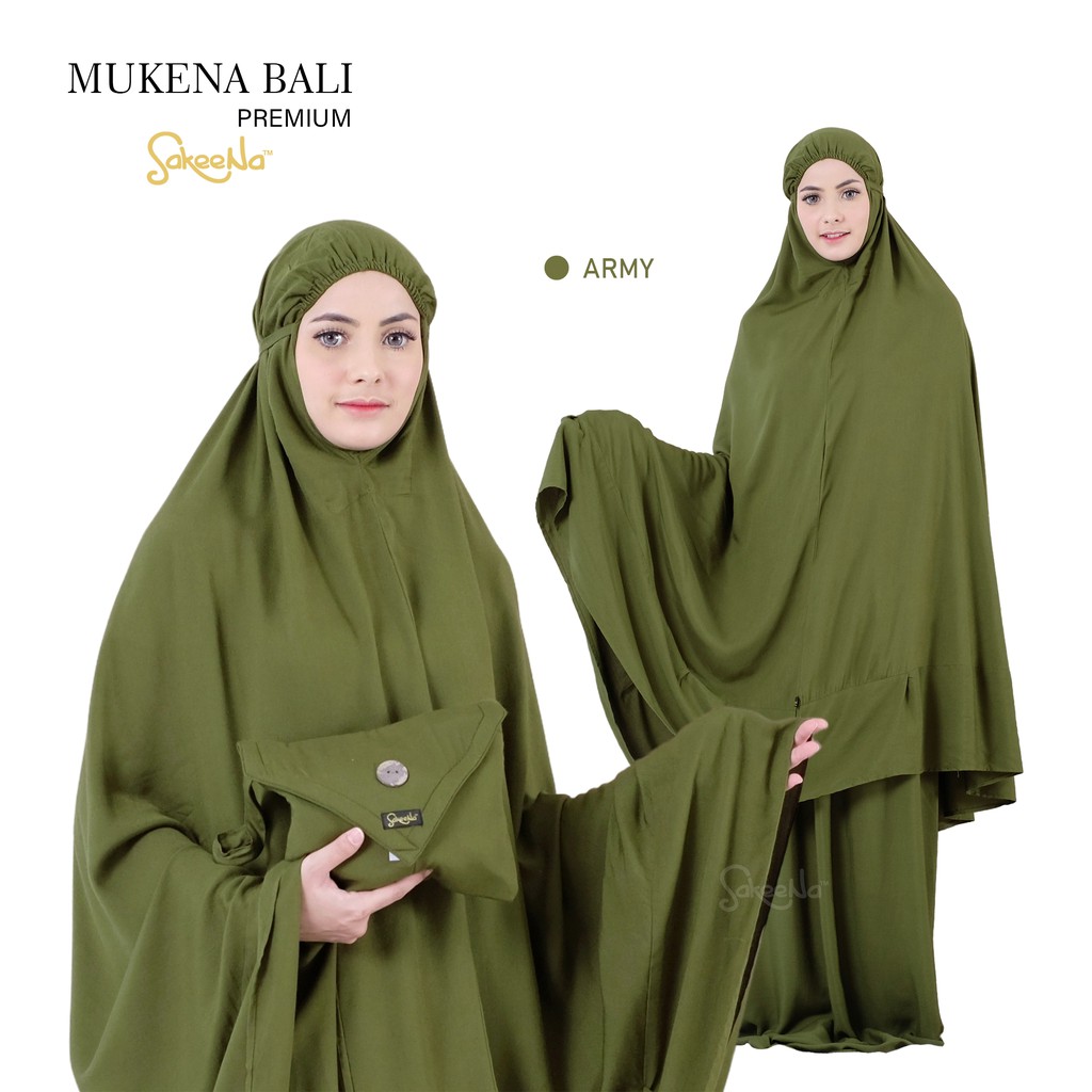 mukena bali premium sakeena jumbo dewasa polos