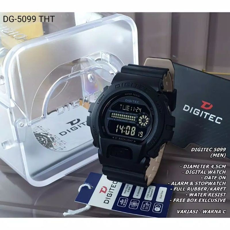 jam tangan wanita/pria digitec digital