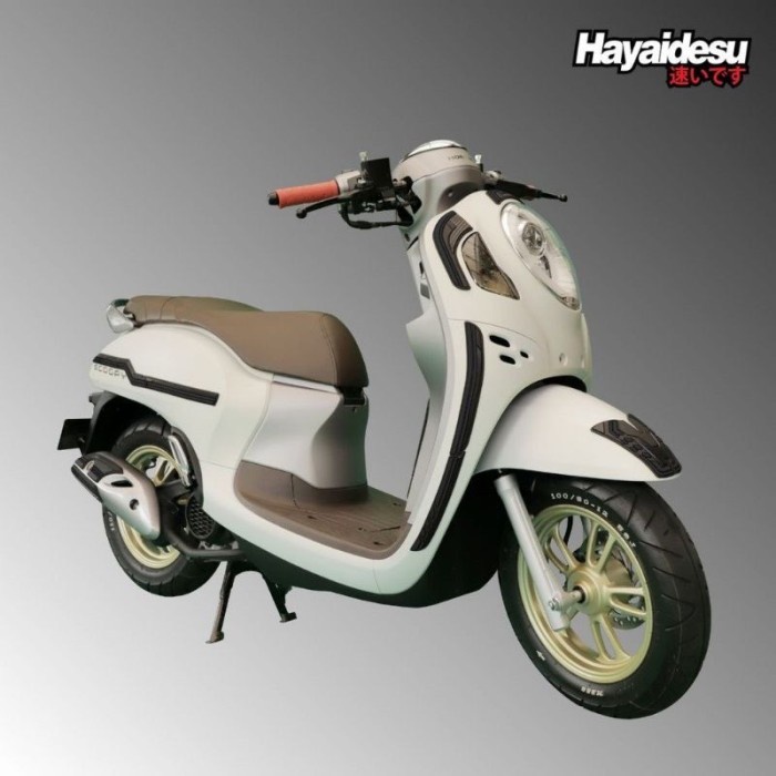 Hayaidesu Body Protector New Scoopy 2021 Full Set Cover - Hitam