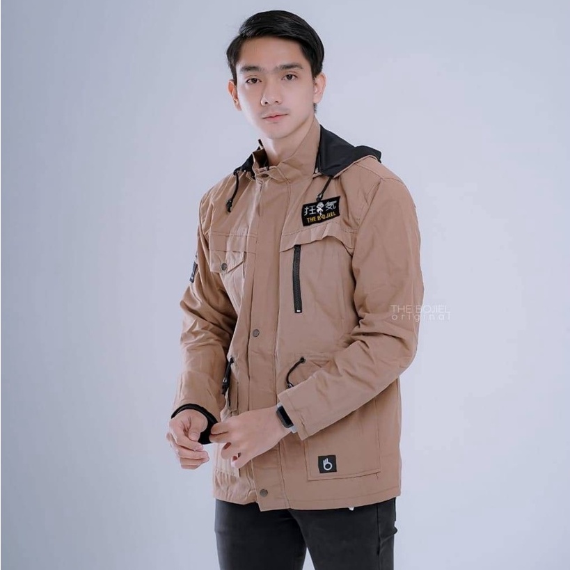 Jaket Pria bahan canvas-kanvas premium -jaket parka pria original asli tebal