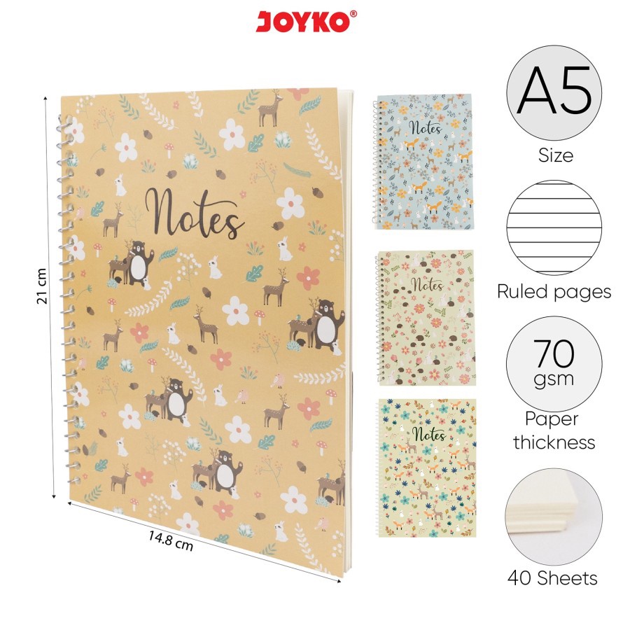 

Ruled Notebook Diary Agenda Buku Tulis Catatan Bergaris Joyko NB-689 A5