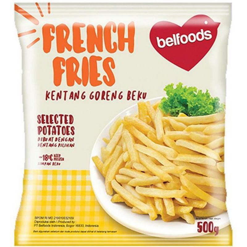 

BELFOODS KENTANG GORENG 500gr FRENCH FRIES shoestring - frozen food