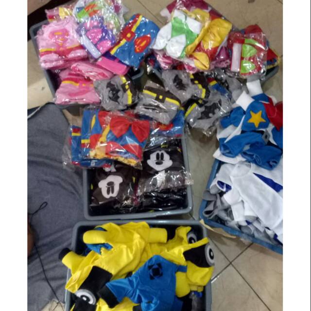 Pakaian Reseller petshop kostum kaos baju kucing murah size bisa campur.