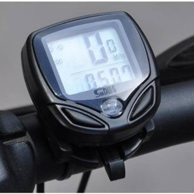 Speedometer Sepeda Wireless Display LCD Waterproof Anti Air