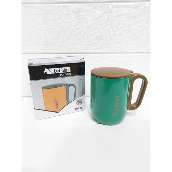 Mug Gelas Cangkir Tahan Panas Dublin 220 mL Stainless/ Gelas Termos.