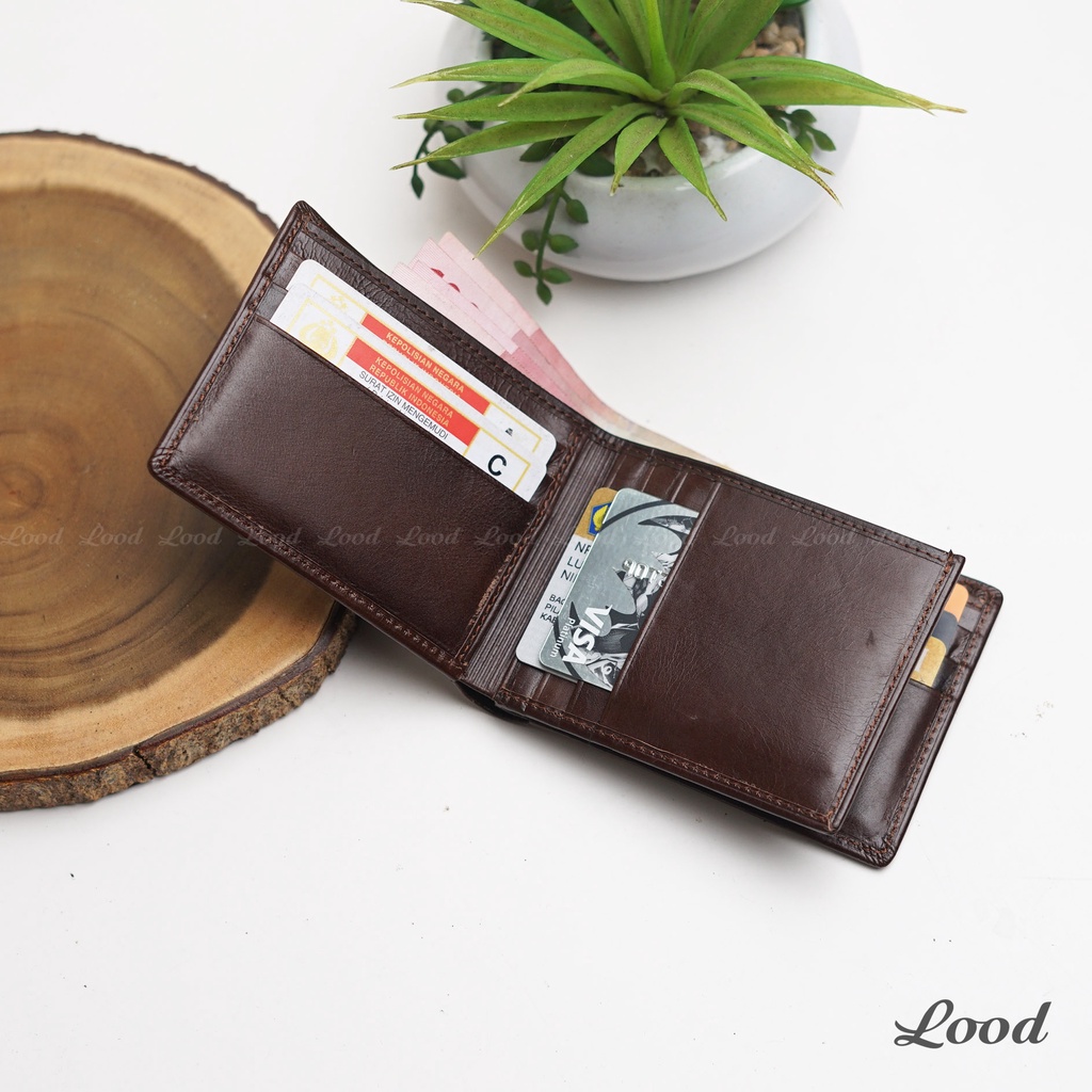 DOMPET LANDSCAPE KULIT ASLI PRIA ORIGINAL 100% MODEL 3D LANDSCAPE WALLET - GRATIS CUSTOM UKIR NAMA