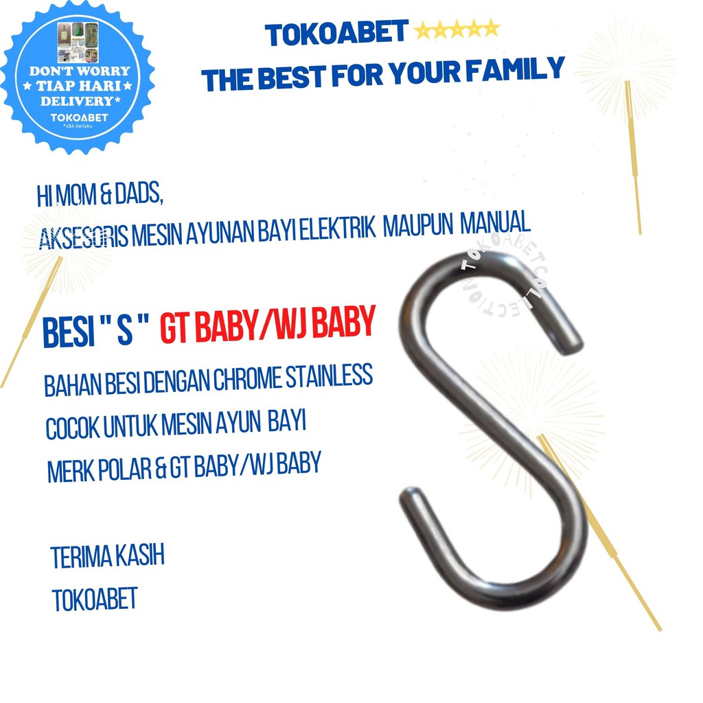 Besi S Ayunan Bayi cocok u/ Ayunan Manual &amp; Ayunan Elektrik Otomatis #tokoabet