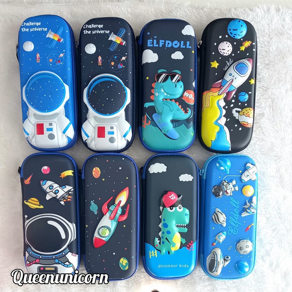

Kotak Pensil Anak Laki Laki Motif Astronot Galaxy 6D Timbul Murah Unik