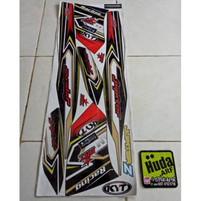 Striping sticker variasi jupiter z burhan racing BRT