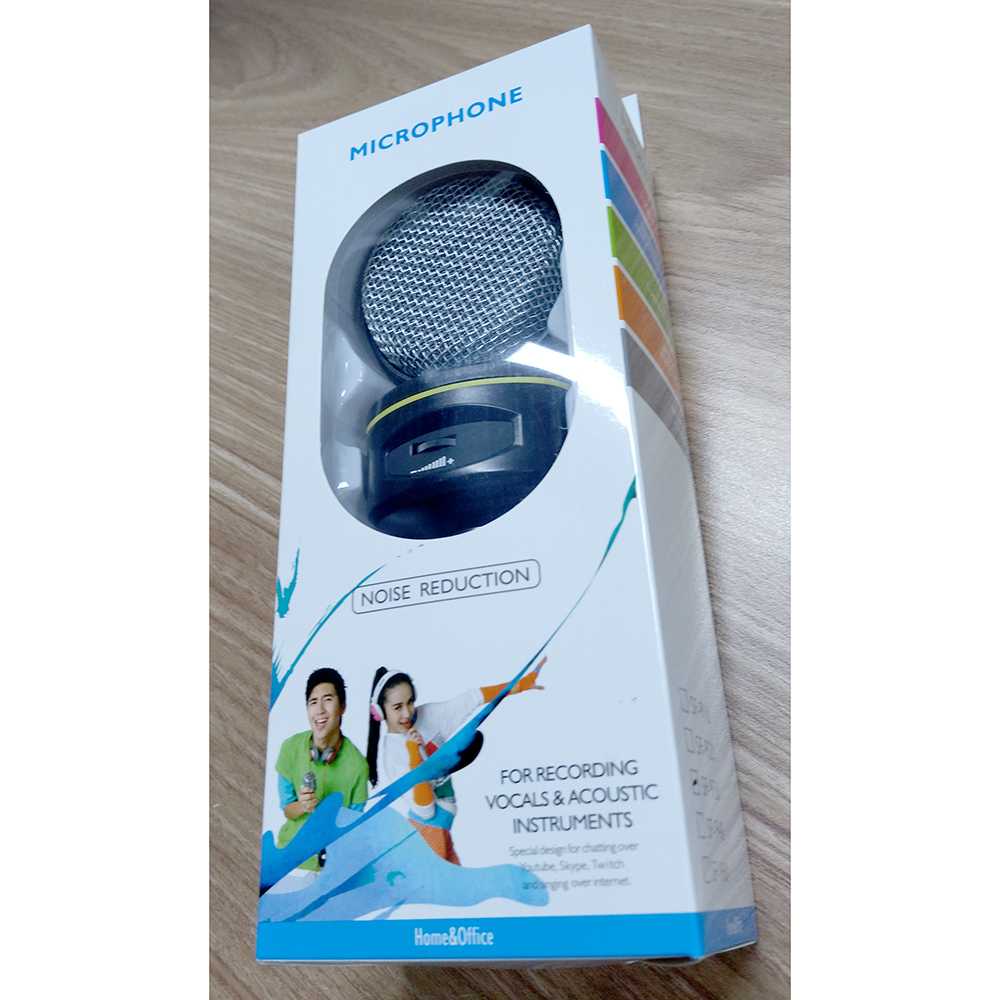 (100% BARANG ORI) Blue Condenser Microphones Snowball Ice + Stand Gaming Laptop - SF-930