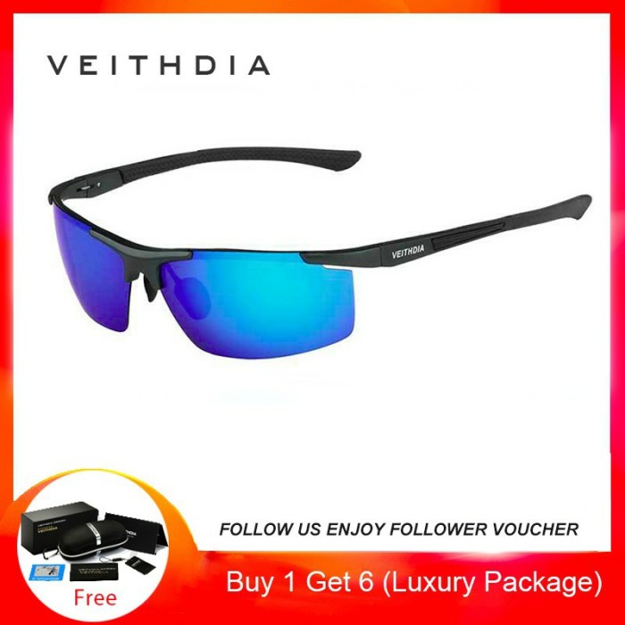 KACAMATA VEITHDIA UV POLARIZED SUNGLASSES 6588 pria casual riben  kaca mata motor mobil anti silau
