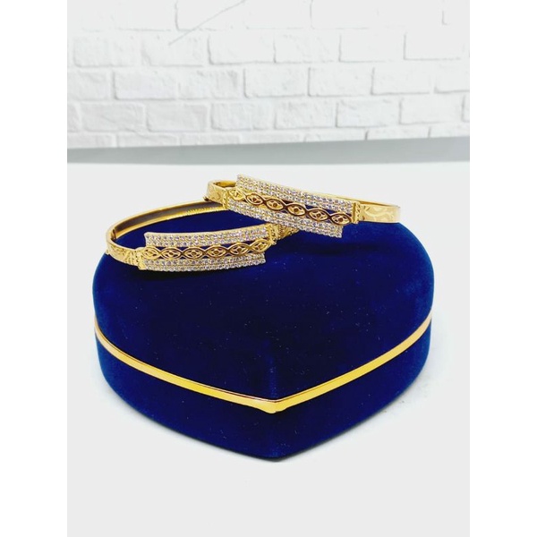 GELANG PERAK ASLI 925 SILVER LAPIS AS/GELANG BANGLE COR MP+UKIR BATIK ZIGZAG/ASLI SILVER/GELANG FASHION WANITA