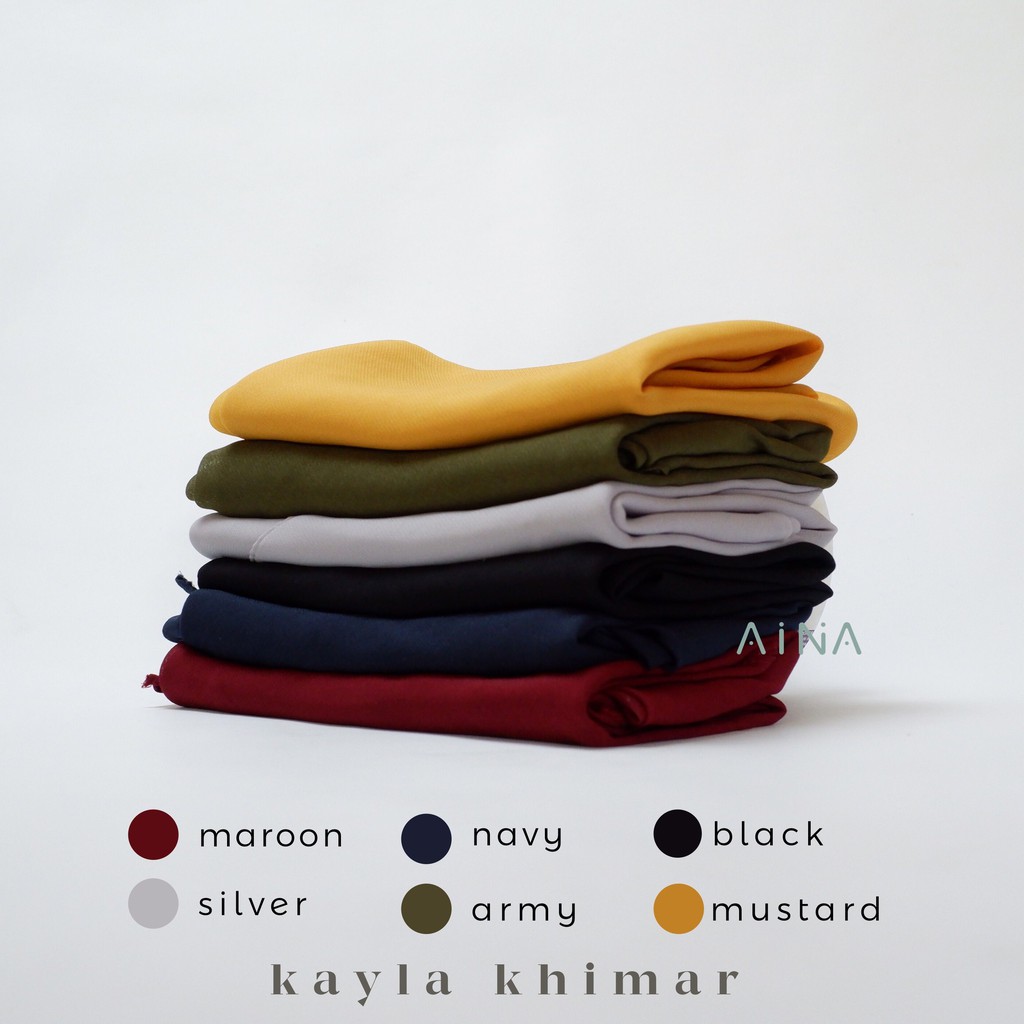 KHIMAR KAYLA 2 LAYER / HIJAB KERUDUNG JILBAB INSTANT INSTAN