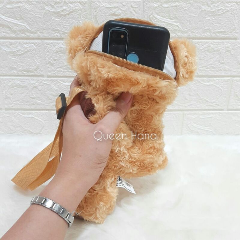 Tas Selempang Beruang Cewe Asli Import / Tas Selempang Cute Bear 30cm