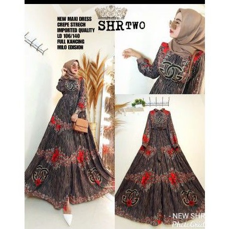 new maxy dress crepe shr