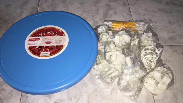 Meja Putar Dekorasi Cake Kue / Lazy Susan Meja Putar Spuit Dekorasi Kue Cake Warna Disesuaikan Stok
