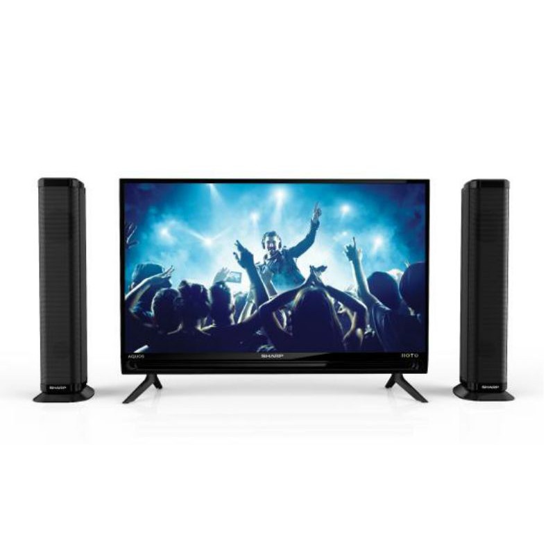 Sharp tv led 32 inch+dual speaker