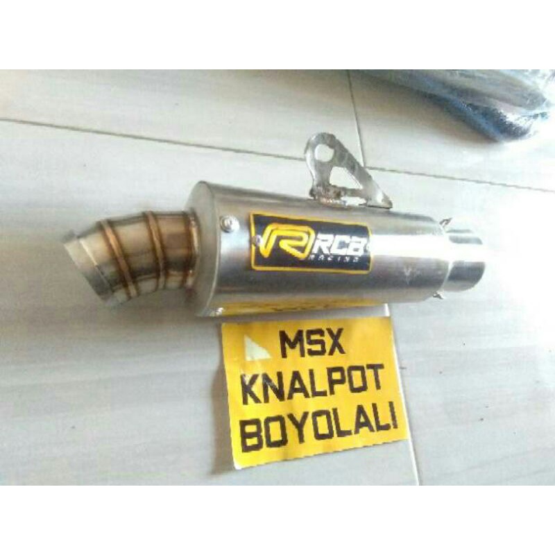 silincer knalpot RCB Stainless silencer knalpot only inlet 50