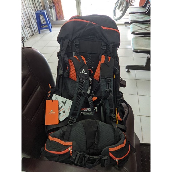 Tas gunung Excelsior black borneo 75L