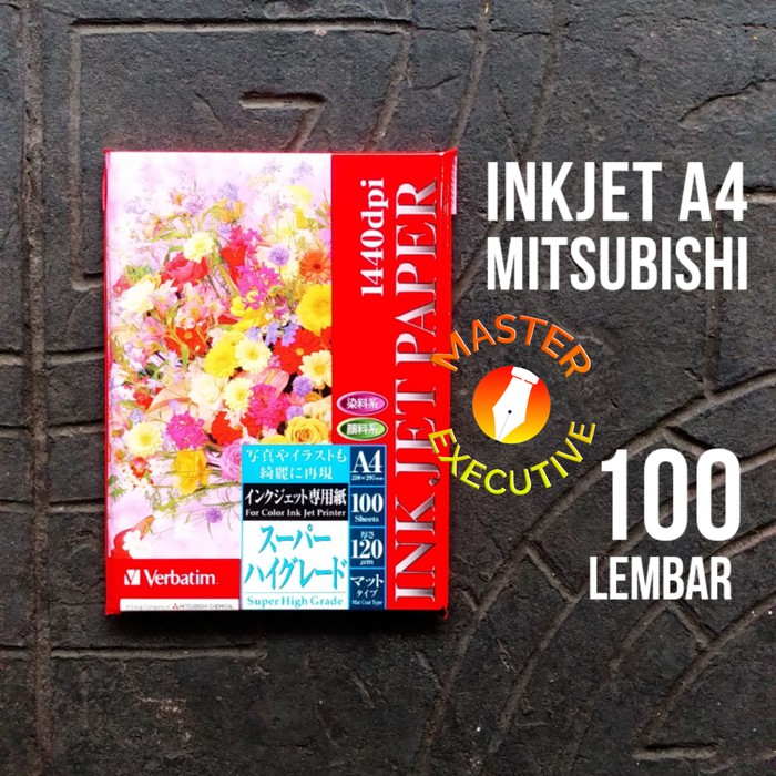 

Stok Ready Mitsubishi Inkjet Paper 120 gsm A4 1440 dpi Mat Coat Type Murah