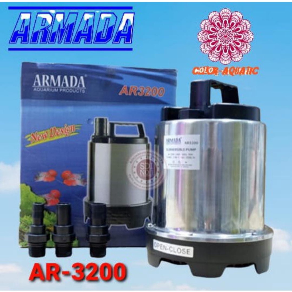 pompa celup air stainless pompa kolam armada 3200