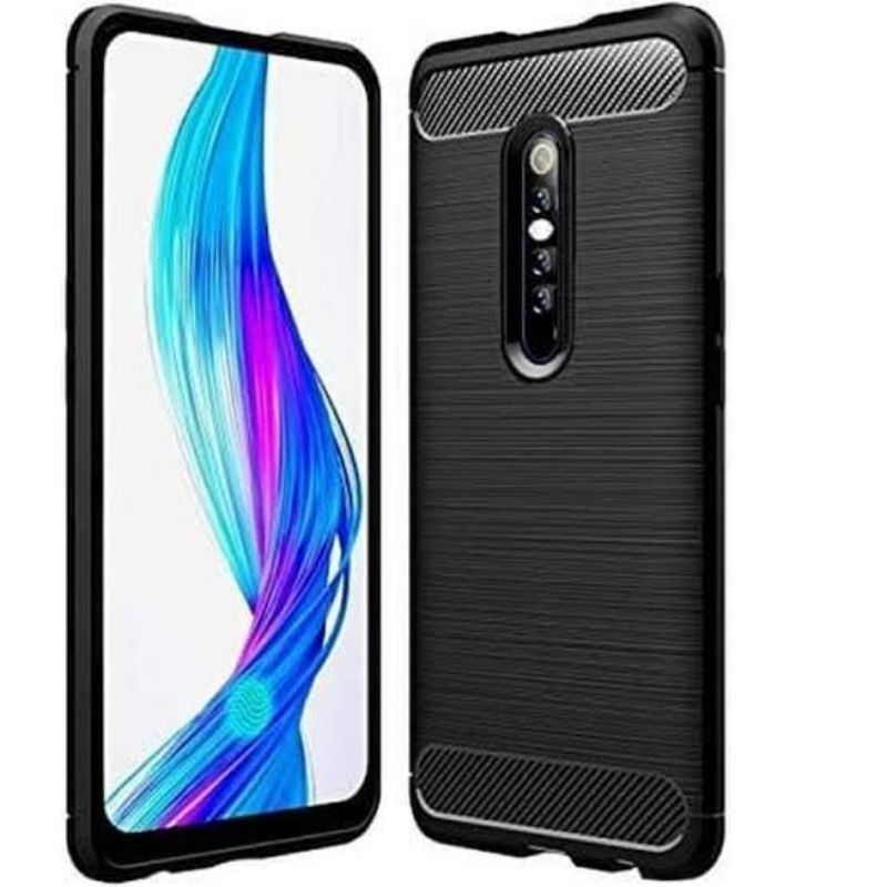 VIVO V17 PRO CASE SLIM FIT CARBON SOFTCASE FIBER MULTI IPAKY CARBON