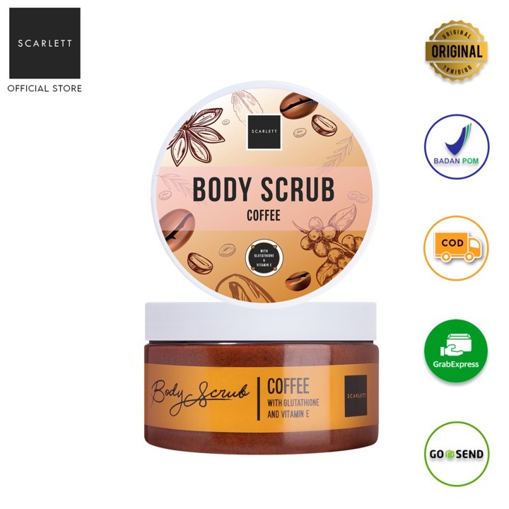 LT- [300 GR] [ BOTOL BULAT ] S C A R L E T LULUR BULAT Body Scrub