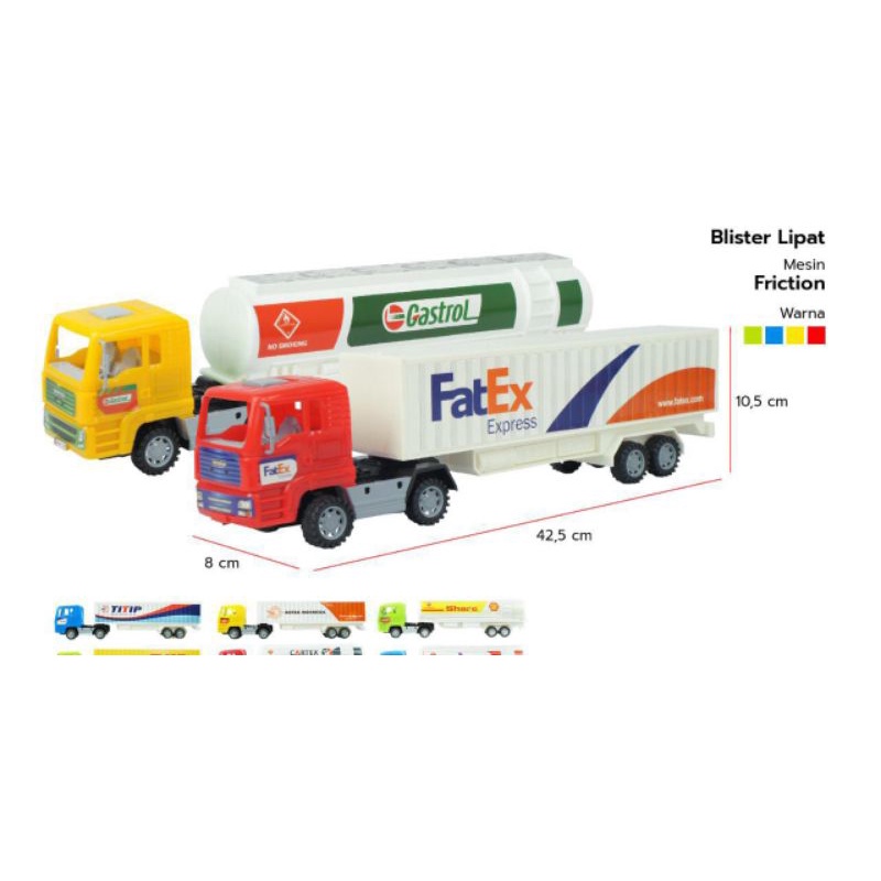 mainan mobil mobilan kontainer mobil box