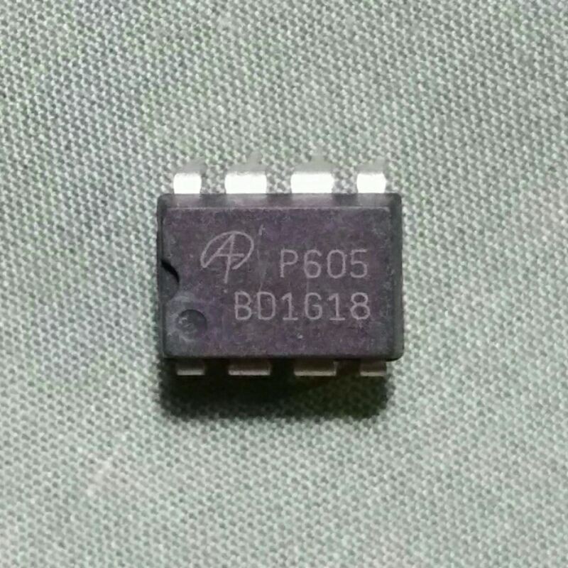 2 Pcs AOP605 P605 Mosfet Dual Channel IC DIP-8