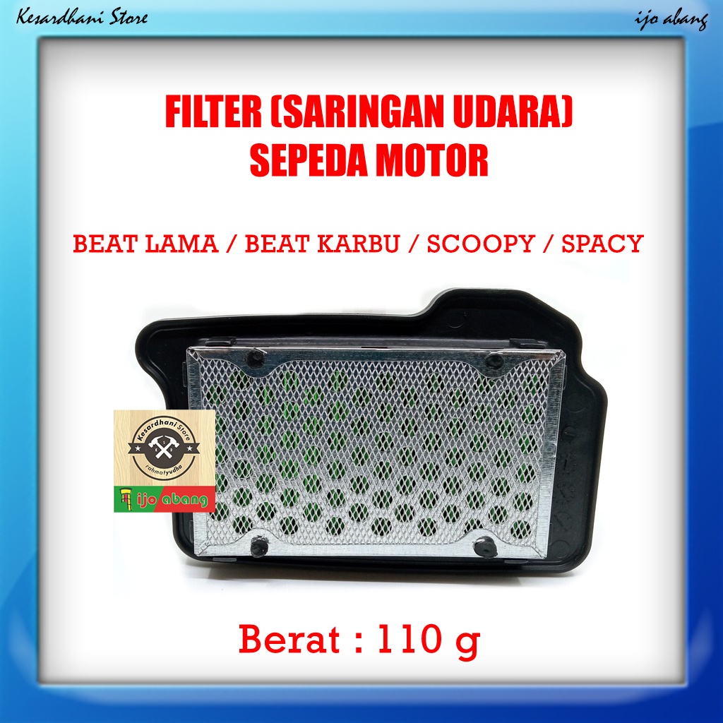 Filter Saringan Udara Motor Air Filter HONDA Beat Lama Karbu Scoopy Spacy Karburator