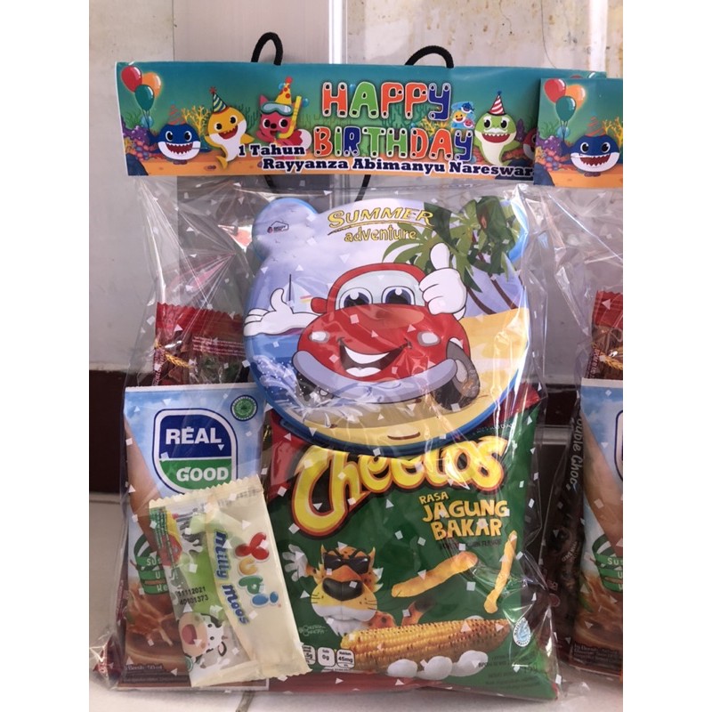 Souvenir paket snack ciki ulang tahun