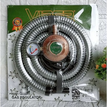 Paket Selang Regulator Gas + Meter Yoshida SNI /Selang Gas Paket 1.8 M