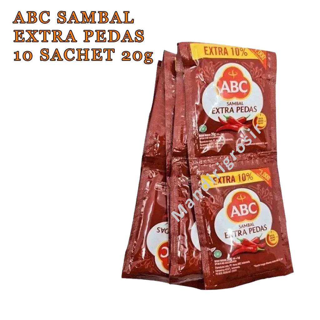 SAMBAL ABC * EXTRA PEDAS * 10 SACHET 15g