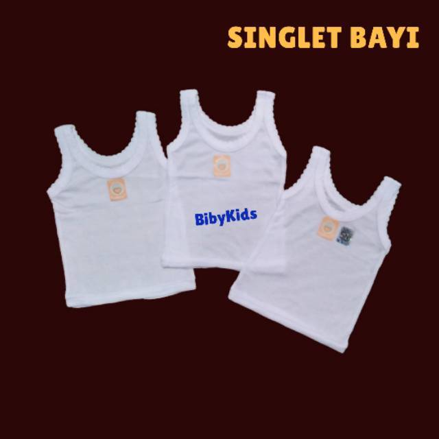 SNI Singlet Bayi Baru Lahir Polos Pakaian Baby Newborn Baju Murah Perlengkapan