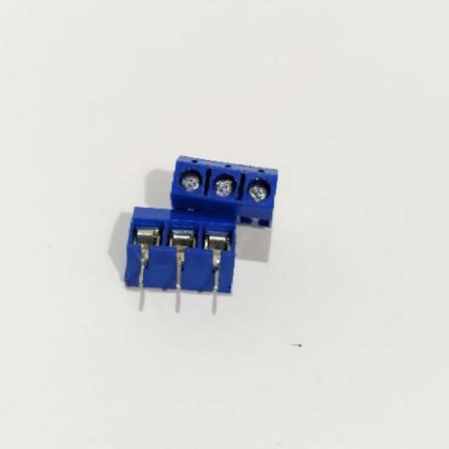 Conector block Pcb 3 pin biru konektor