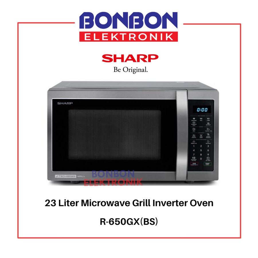 Sharp Microwave Grill Inverter Oven 23 Liter R-650GX(BS) / R650GX 23L