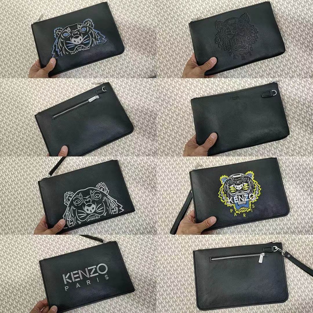 K-Z   KZSNB01 Beautifully embroidered tiger head LOGO clutch underarm bag size: 28x18cm   snb