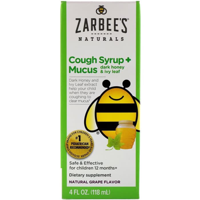 Zarbee's Naturals Children's Children Cough Syrup + Mucus 118 ml/ Obat Batuk Anak / Vitamin Anak