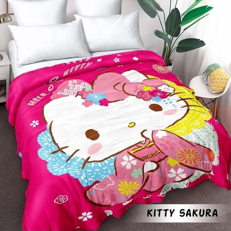 Barnik88 Selimut Bulu Motif Karakter Anak Slimut Lembut Tebal Motif Kartun Keren murah Terlaris Berkualitas