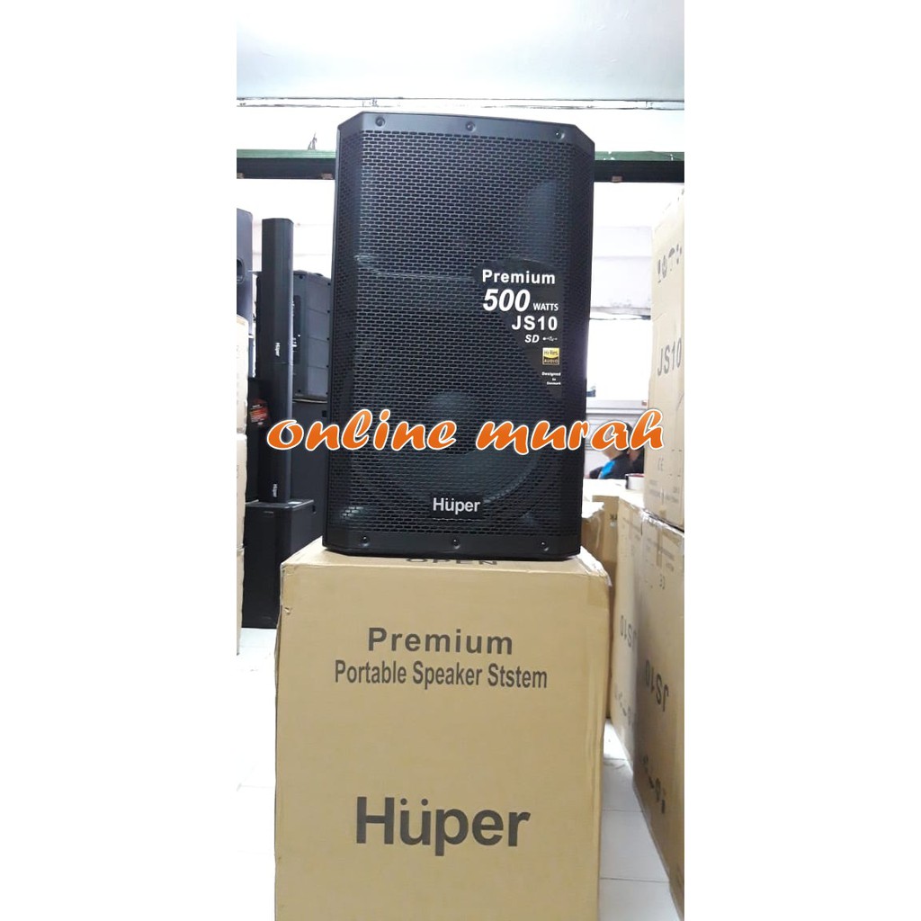 Speaker Aktif Huper Premium Js10 500watt Huper Js 10 ORYGINAL