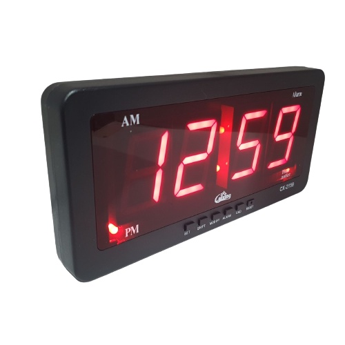 Jam Digital LED Merah Alarm Dinding Meja Clock Caixing CX2159