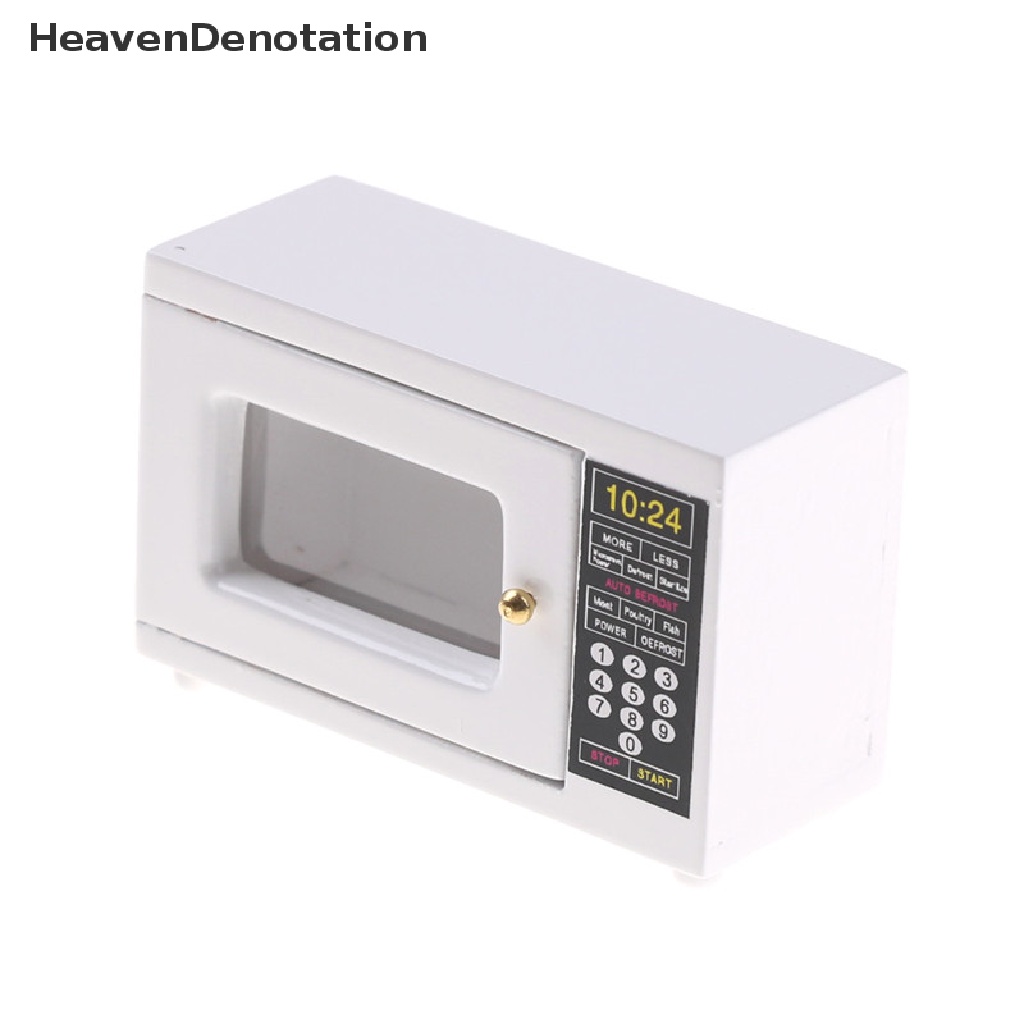 [HeavenDenotation] Dollhouse Miniature Furniture Kitchen Accessory Wood Microwave Oven 1:12