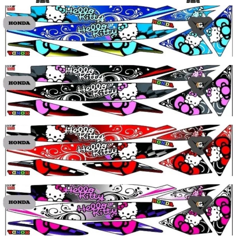 Striping Vario 110 Karbu / Lama Variasi Sticker Motor Stiker Scotlite Skotlet Motor Lis Body