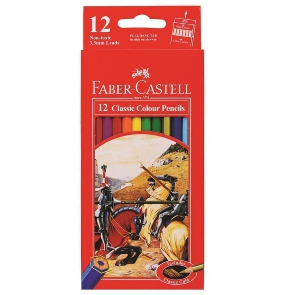PENSIL WARNA FABER CASTELL 12 CLASSIC PANJANG