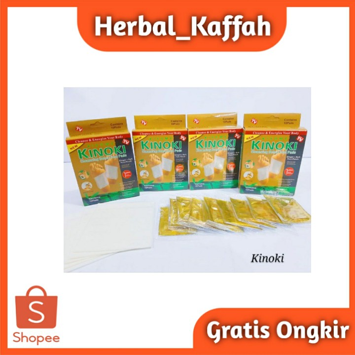 Kinoki detox kaki gold asli original 1 box isi 10 pcs BISA COD