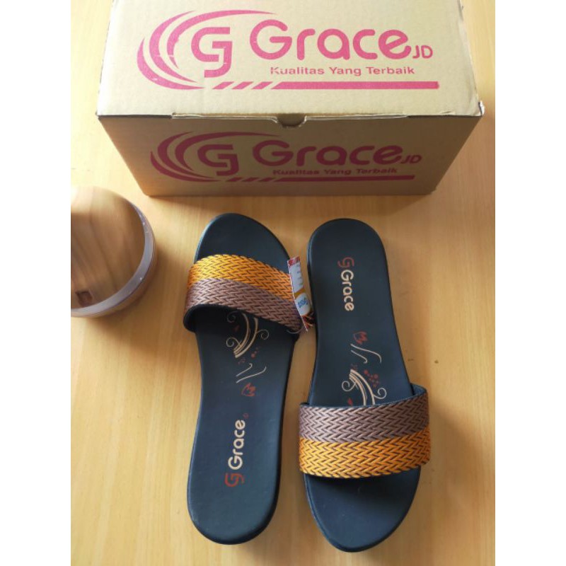 Sandal Grace (Rajut Selop) Tan - Mocca