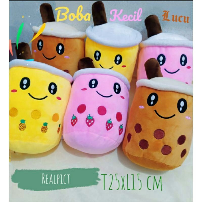 Boneka Boba Lampu LED murah mini tinggi 25cm boneka Boba sedang murah led