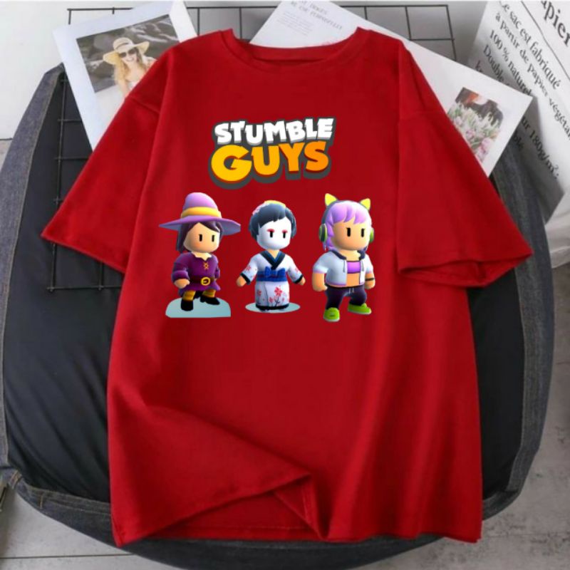 baju kaos stumble guys bahan premium